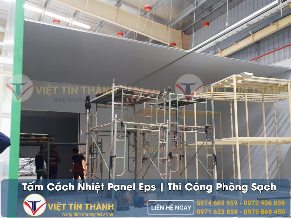 Ứng dụng tấm cách nhiệt panel eps trong thi công phòng sạch